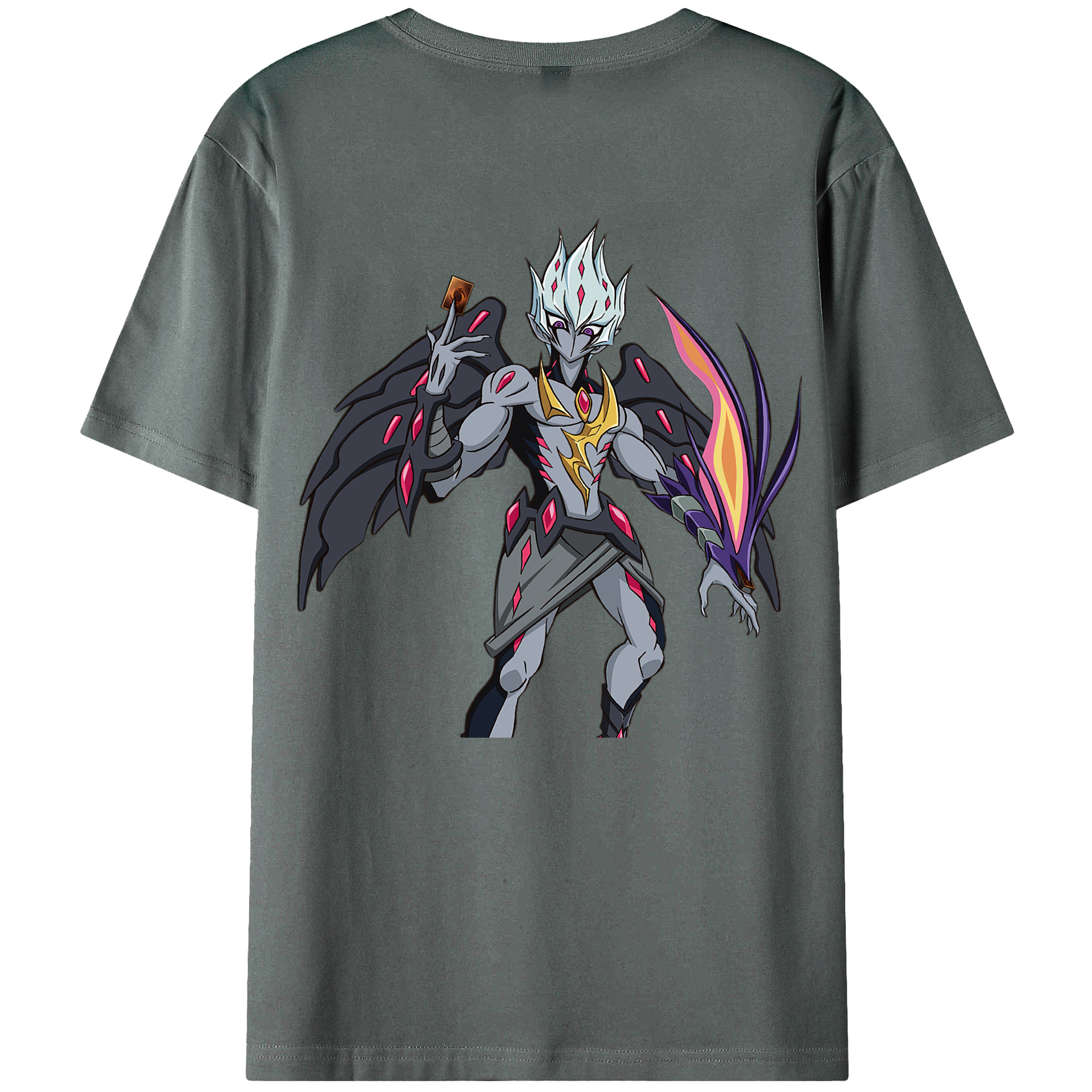 （画像用） 遊☆戯☆王 Yu-Gi-Oh! 綿100％半袖Tシャツ（背面プリント）
